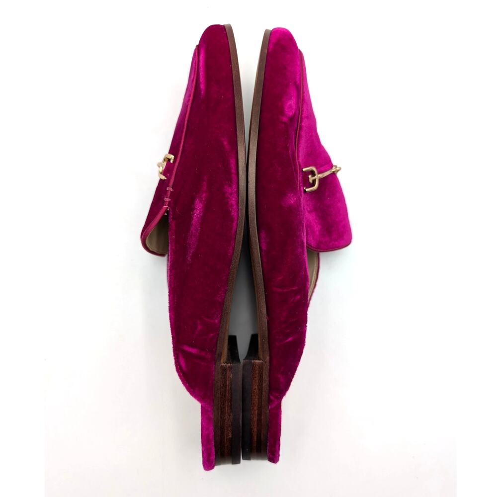 Sam Edelman Linnie Bit Mules Slip-On Women's Raspberry Velvet Size US9M EU40 - Picture 9 of 10